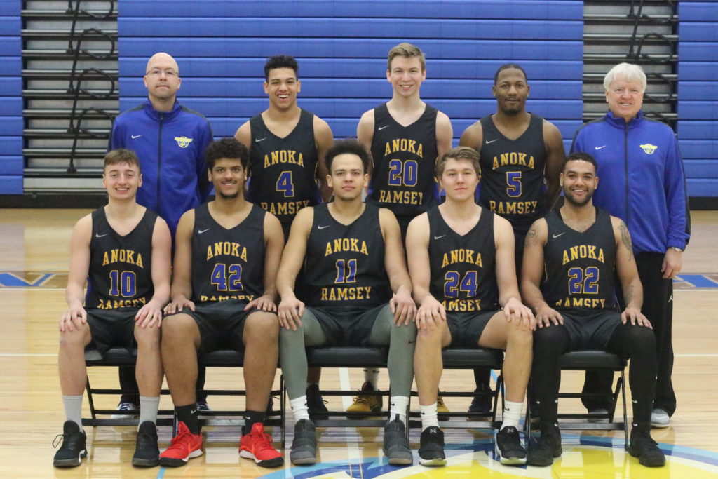 Anoka Ramsey's Men's basketball team.