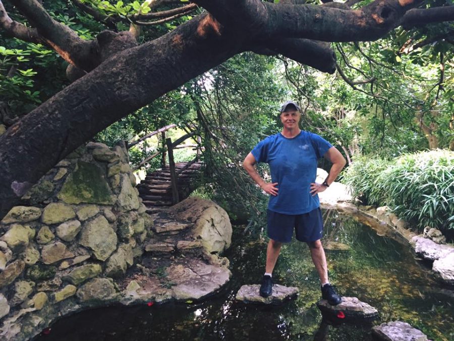 John Herbert at the Zilker Botanical Garden in May 2016. Herbert and Victoria Downey took in the sights before the  National Institute for Staff and Organizational Development Conference held in Austin, Texas. 