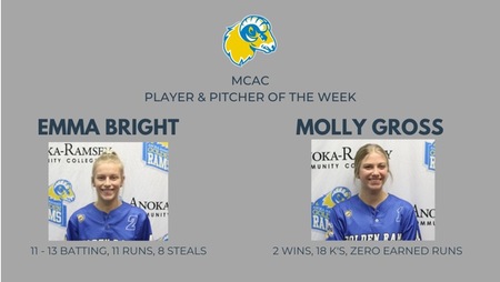 Bright and Gross Earn Weekly MCAC Honors